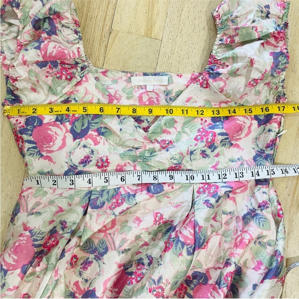 LoveShackFancy Floral Ivory and Pink Wedding Dress - Picture 15 of 15